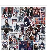 50 PCS Captain America Movie Stickers Car Decals Laptop Binder Free Ship... - £7.96 GBP