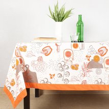 House This 100% Cotton Tablecloth, Gourmet Salad Design, Kitchen Linen D... - $24.70+