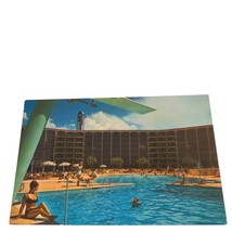 Postcard Frontier Hotel Las Vegas Nevada Swimming Pool View Chrome Unposted - £3.79 GBP