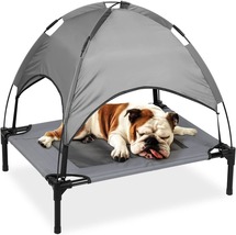 Elevated Dog Cot with Canopy for Outdoors - £55.63 GBP+