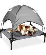 Elevated Dog Cot with Canopy for Outdoors - £54.72 GBP+