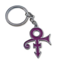 Prince Keychain Purple Enamel Love Symbol Music Artist Collectible Memor... - $6.95