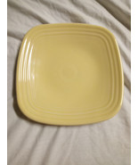 Homer Laughlin Fiestaware Square Dinner/Salad Plate- 9 1/2&quot; -Light Yello... - £15.41 GBP