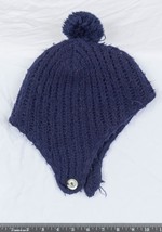 Vintage Knit Winter Ski Hat Pom g50 - $14.84