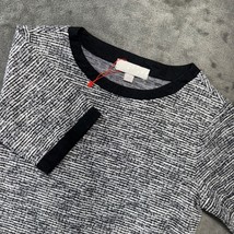 Carolyn Taylor Textured Knit Top Short Sleeve Black and White Women&#39;s - $243.52 MXN