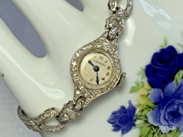 Platinum Longines Diamond Wrist Watch 6&quot; Fine Jewelry 19.84g 17J 2.88 CT... - £2,398.02 GBP