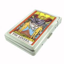 Tarot Card The Lover D111 100&#39;s Size Cigarette Case with built in lighter Wallet - £17.18 GBP