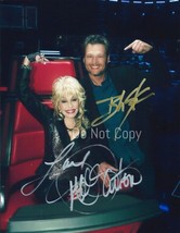 Dolly Parton Blake Shelton Signed Photo 8X10 Rp Autographed Picture Country - £15.66 GBP