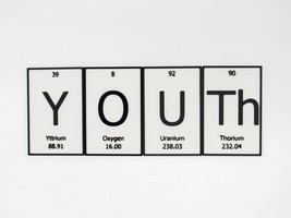 YOUTh | Periodic Table of Elements Wall, Desk or Shelf Sign - £9.44 GBP