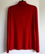 NWT Charter Club 100% Merino Wool Red Turtleneck Pullover Sweater L READ - £47.95 GBP