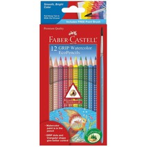 Faber-Castell Grip Watercolor EcoPencils - 12 Water Color Pencils with B... - £15.04 GBP