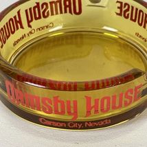 Vintage Ashtray Amber Glass Ormsby House Casino Carson City Nevada - $8.35