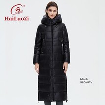 HaiLuoZi  Women&#39;s Winter Coat Lengthened Style Women Thick Jacket Hooded Fashion - £168.75 GBP