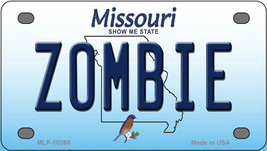 Zombie Missouri Novelty Mini Metal License Plate Tag - £11.94 GBP