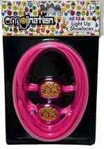 Emojination Emoji Lightup Laces - 2 Pieces, Bright Pink, Included Batter... - £4.78 GBP