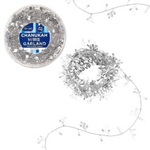 Rite Lite Hannukah Garland Silver Dreidel Decoration - Stretches 22 Feet... - £7.83 GBP