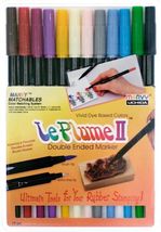 Marvy Le Plume II Double Ended Marker 12 piece Basic Set - $19.95