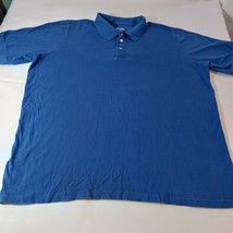 KINGSIZE Men's Blue Cotton Short Sleeve Polo Shirt Size 3XL Tall image 6