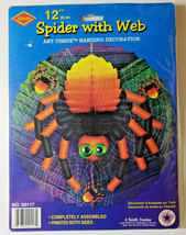 2003 Beistle Spider With Web Decoration 12" New In Packaging - $14.99
