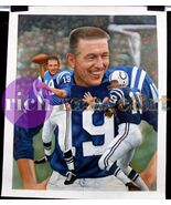 Johnny Unitas Indianapolis Colts Baltimore NFL Football Art Original Pai... - $5,255.70 CAD