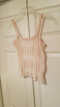 Vintage Winner Ladies Beige Lace Sheer Stretch Cami - £16.03 GBP