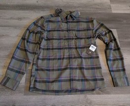 Mountain Hardwear Men&#39;s Voyager One Long Sleeve Plaid Flannel Shirt Sz Small New - $43.53