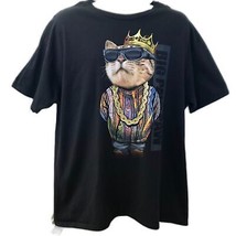 Big Paw Paw Crown Cat Back Graphic T-shirt Men&#39;s Unisex XL DOM Bling Novelty - £12.40 GBP
