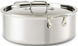 All-Clad MC2 Professional Stainless Steel Bi-Ply 8 quart Stock Pot with Lid - £73.02 GBP