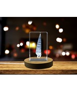 LED Base included | Stunning Auger Seashell Engraved Crystal Sculpture -... - $25.99+