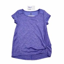 Champion Shirt Girls M Blue Knit Cap Sleeve Crew Neck Pullover T Shirt - $19.78