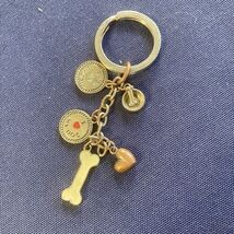 Dog Themed Keychain with Five Charms "Best in Show", "I Love My Dog" Bon... - $7.84