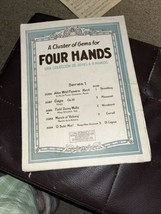 A Cluster Of Gems Four Hands McKinley Sheet Music Waltz Manos 1920s Seri... - £6.70 GBP