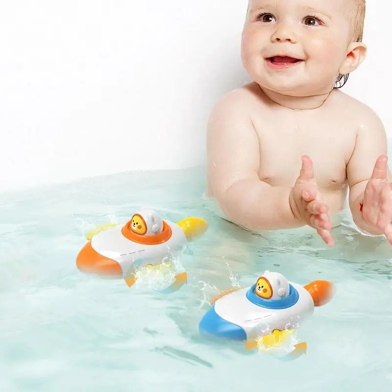 Bathtub Toys Space Rocket Ship Swimming Pool Toys Bath Toys Baby Shower Water - £7.33 GBP+