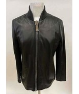 RARE - PORSCHE DESIGN WOMEN&#39;S LAMBSKIN BLACK LUXURY LEATHER JACKET - 42 XL - €386,26 EUR