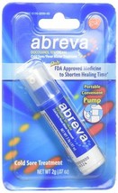2 Packs Abreva Cold Sore/Fever Blister Treatment,*06/25&amp;07/25*Pump 0.07 ... - €14,37 EUR