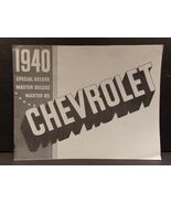 1940 Chevrolet Special Deluxe Master Deluxe Master 85 Sales Brochure - $94.68 CAD