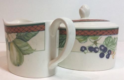 Primary image for Rare Johnson Brothers Creamer & Sugar Bowl with Lid AUTUMN GROVE