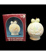 Precious Moments Ornament May Your Christmas Be A Happy Home Ball Christ... - $11.30