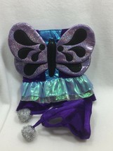 NWOT Ciao Ciao Purple Velour Butterfly Dog Costume XS Extra Small 25247 - £23.29 GBP