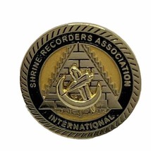 Shrine Recorders Association Zuhrah Masonic Shriner Masons Enamel Lapel ... - £6.22 GBP