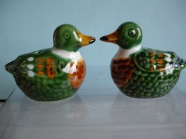 Colorful Mallard  Ceramic Ducks Salt/Pepper Shakers - £9.95 GBP