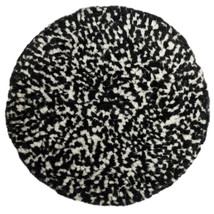 Presta Wool Compounding Pad - Black  White Heavy Cut [890146] - £19.59 GBP