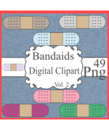 Bandaids Digital Clipart Vol. 2 - $37.17 MXN