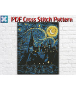 Hogwarts Cross Stitch Pattern / Harry Potter Cross Stitch Pattern / Star... - $6.86 CAD
