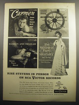 1957 RCA Victor Advertisement - Rise Stevens in Person on RCA  - $18.49