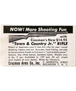 1949 Crosman Arms Town &amp; Country Jr Rifle Advertisement Firearms Guns E8Q - €17,06 EUR