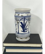 Vtg Jamestown Pottery Vase Vessel Crock Cobalt Blue Eclectic Arts &amp; Craf... - $29.92