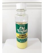 Vintage OLD ENGLISH Lemon Cream Wax Furniture Care Polish glass bottle 1968 - $14.08 CAD