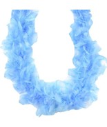 Country Blue 45 gm 72 in 6 Ft Mardi Gras Chandelle Feather Boa - £5.98 GBP