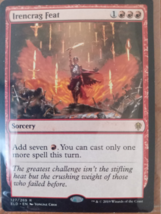 Irencrag Feat Magic The Gathering Throne Of Eldraine 127 Red Sorcery RARE - €2,53 EUR